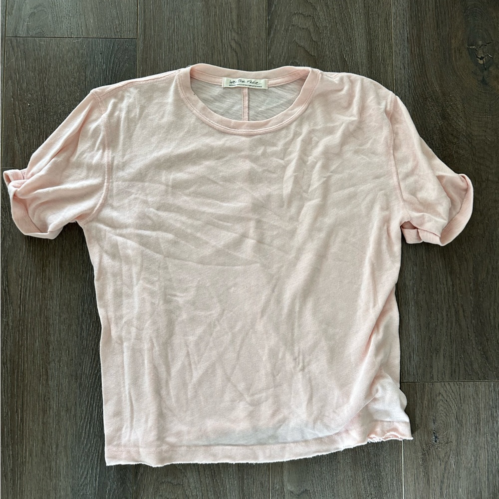 Light Pink Free People Tee